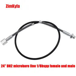 High Pressure 630bar DN2(5mm) Microbore Charging Filling Hose with Anti-Kink Guard for PCP Charging Pump 1/8BSP