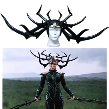 

2017 Movie Thor 3 Hela PVC Cosplay Costumes Mask Helmet Halloween Prop