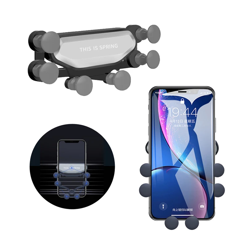 Universal Car Phone Mount GPS Stand Gravity Stand For Phone in Car Stand No Magnetic Auto Air Vent Grip Gravity Car Phone Holder