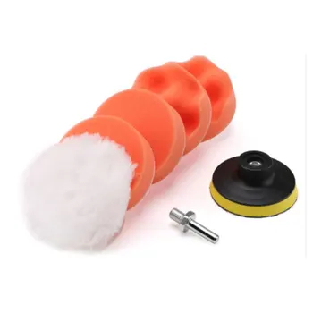 

Buffing Pad Set Buffing pads Thread 3 Inch Car Polishing Pad Kit For Car Polisher + Drill Adapter M10 power Tools Accessories