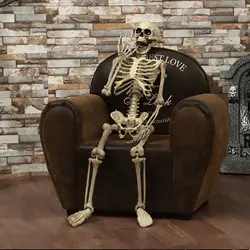 Хэллоуин человеческие кости Скелет 40 см Моделирование человеческого тела пластиковые украшения комнаты с привидениями реквизит тело