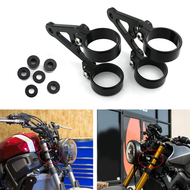 Motorcycle Front Fork Tubes CNC Mount Headlight Bracket Aluminum Black 42mm Fit For BMW K100 K75 | Автомобили и мотоциклы