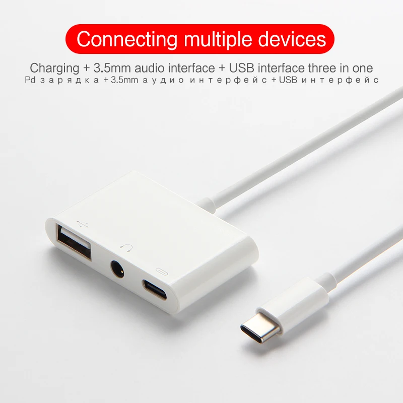 Adaptador de auriculares tipo C para tableta Galaxy Tab S5e 10.5, adaptador  de audio convertidor Jack Auriculares compatibles con Samsung Galaxy Tab