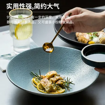 

Nordic ceramic bowl Large salad bowl special restaurant tableware