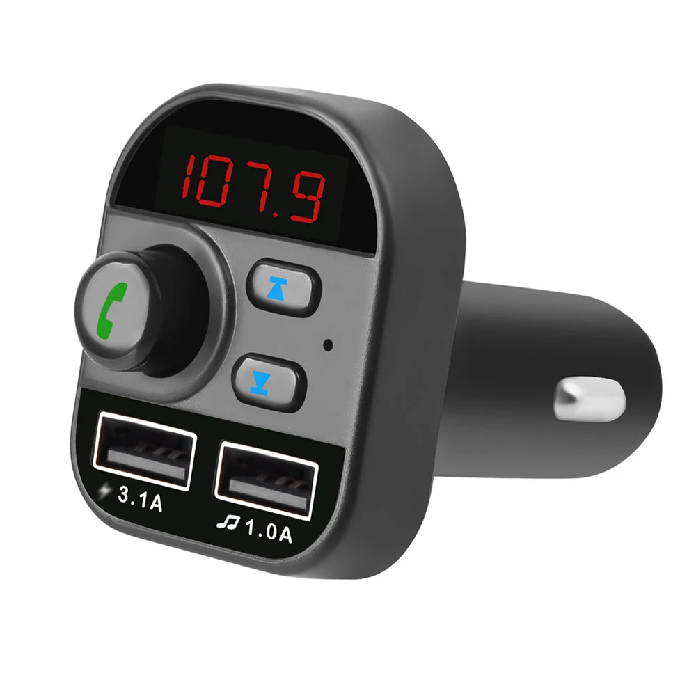 Многофункциональная BT5.1 FM передатчик Dual USB Автомобильное зарядное устройство Поддержка Hands-free TF карты U диска музыкальный плейер 805E Автомобильный MP3-плеер
