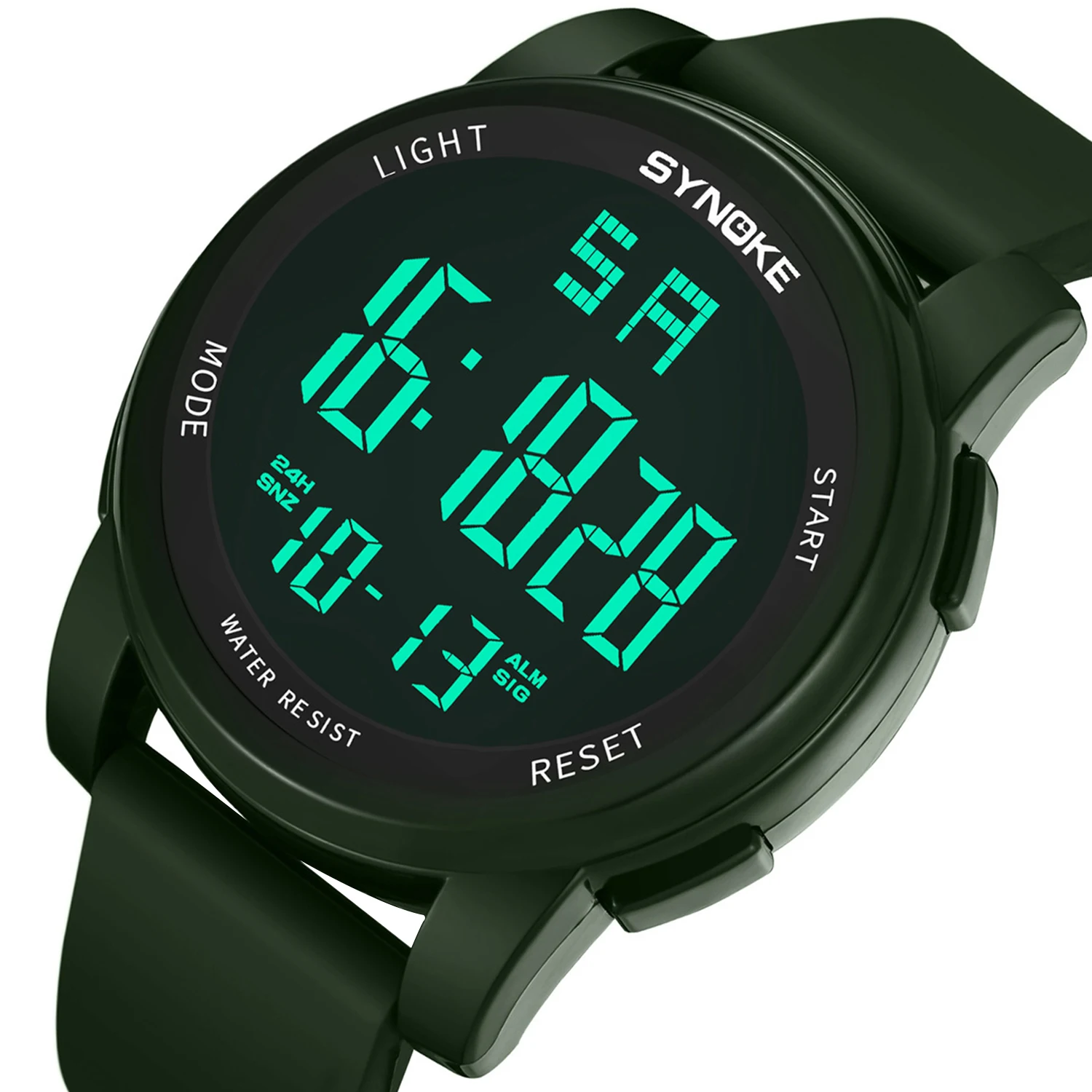 SYNOKE, мужские цифровые часы, люксовый бренд, светодиодный, водонепроницаемые, цифровые, модные, спортивные, военные, спортивные, мужские часы, будильник