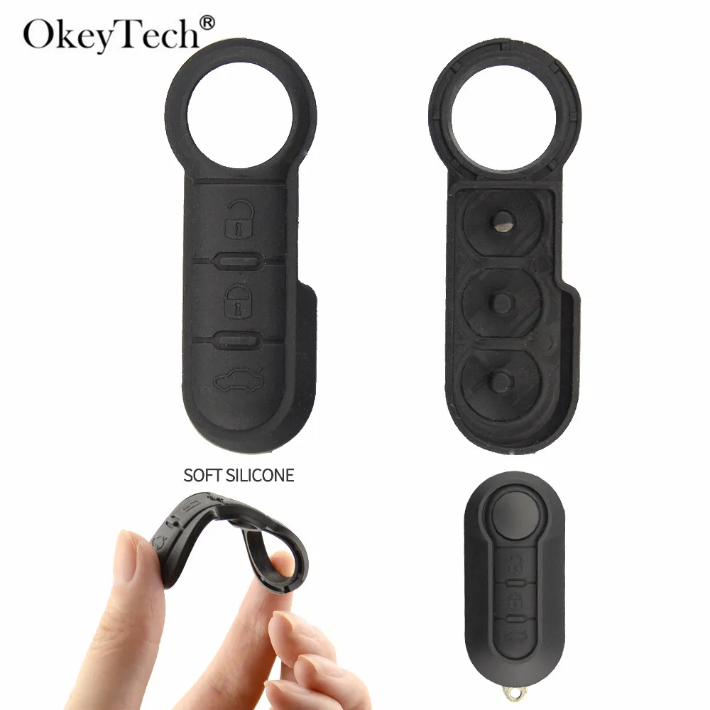 Чехол для автомобильного ключа с дистанционным управлением OkeyTech чехол F-Fiat 500 Panda