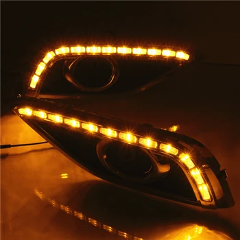 

Wholesale For Honda CRV CR-V 2012 - 2014 DRL Driving Daytime Running Light DRL with yellow turn signal fog lamp Relay Daylight