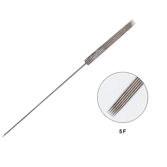 5F Permanent Makeup Sterilized Tattoo Needles Microblading Flat 5