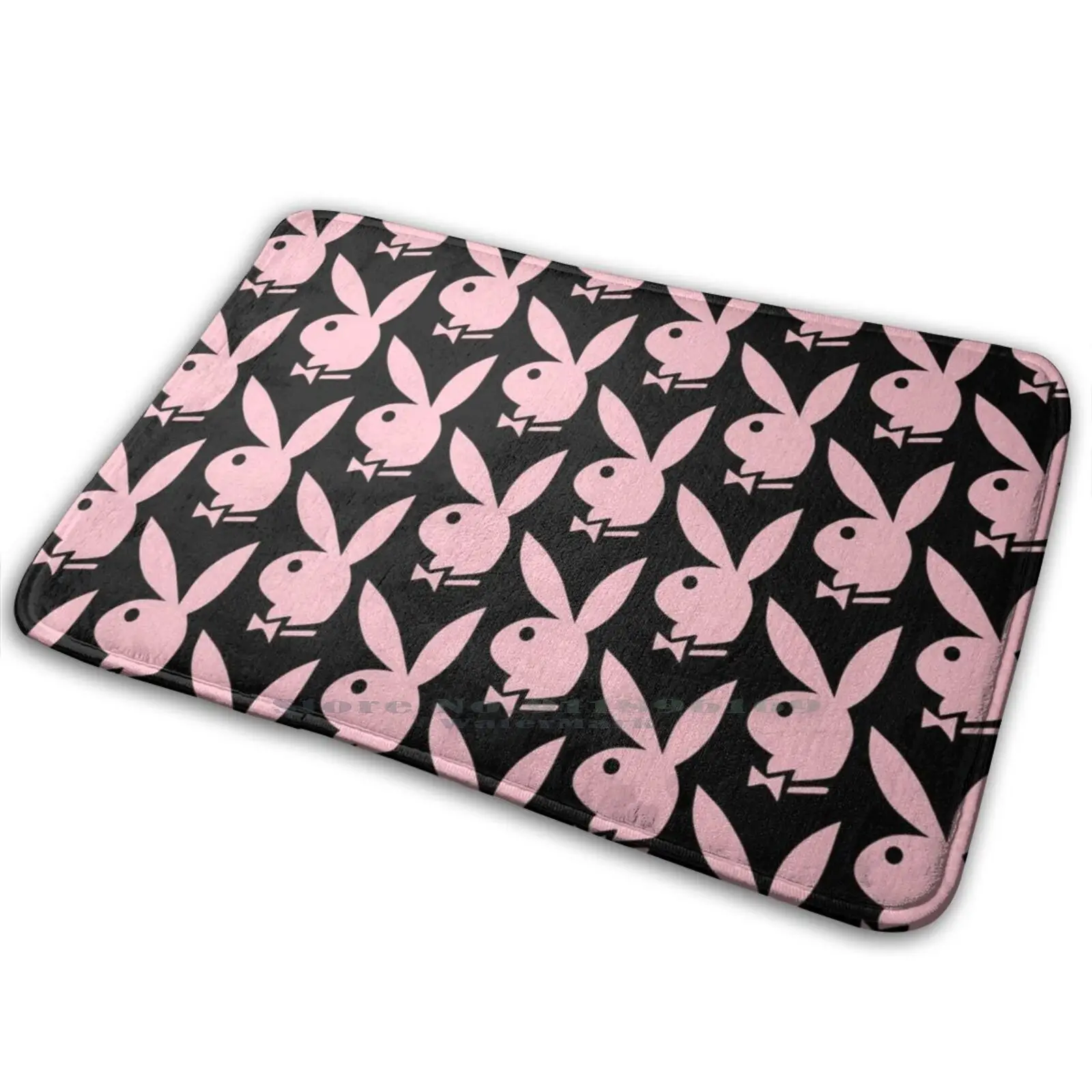 Pink Rabbit Mat Rug Carpet Anti-Slip Bedroom Entrance Door Play Boy Vintage 2000 Y2k 2000s Color Aesthetic Retro Tumblr | Дом и сад