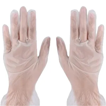

100PCS Antibacterial Medical Disposable PVC Gloves Safety Protection Dustproof