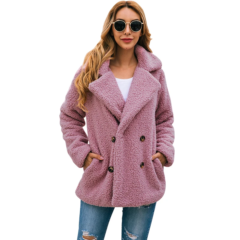 artificial fur jacket plush coat