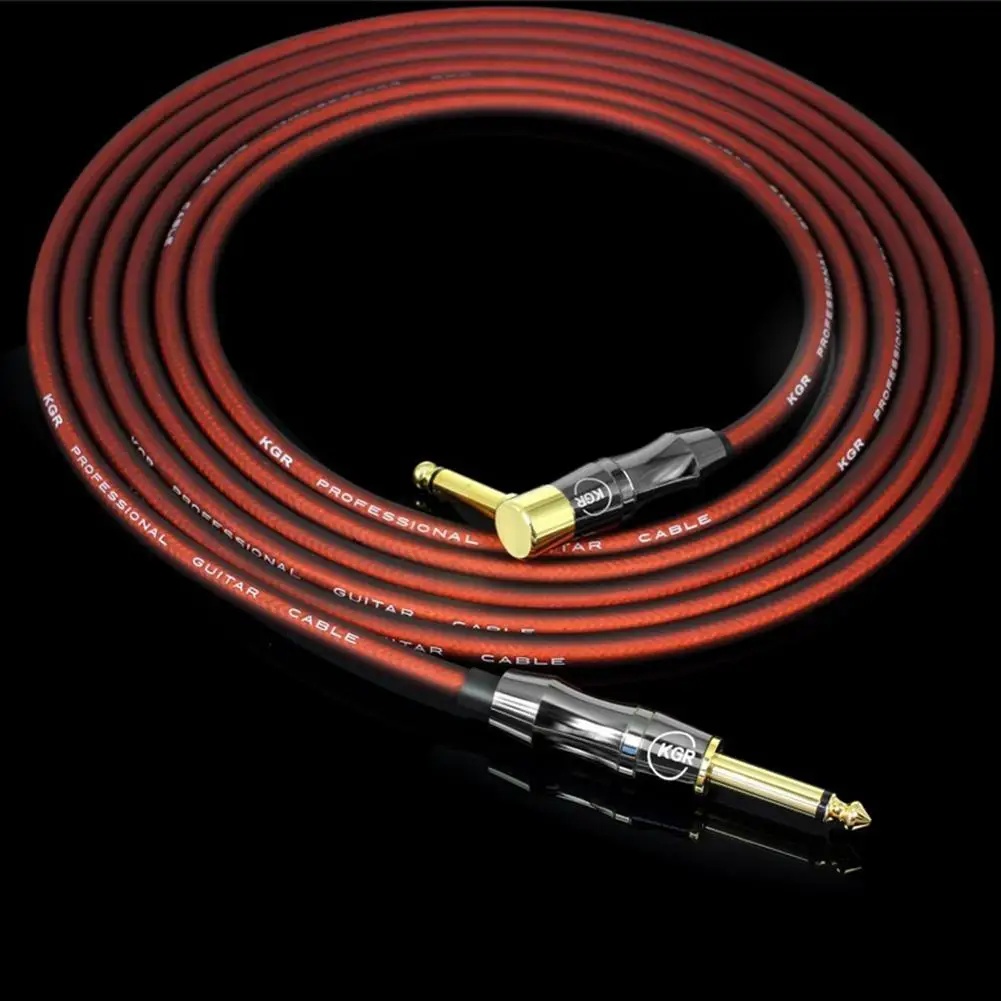 KGR electric guitar wire cable instrument bass piano keyboard drum noise reduction shield Audio Line 1/3/6/10m | Спорт и развлечения