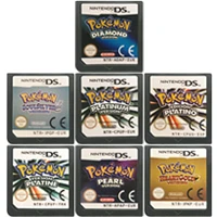 Игровой картридж DS, карточка серии Pokeon, алмазная сердцебиения, жемчужина, платины, серебристая душа, европейская версия для Nintendo DS 3DS 2DS