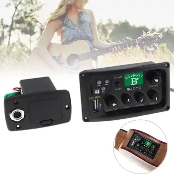 

3 Band Acoustic Guitar MP3 Equalizer LCD Display Pickup Preamp System with Tuner Guitar Pickups