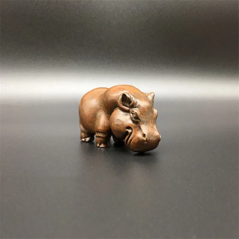 Pure copper hippo decoration (7)