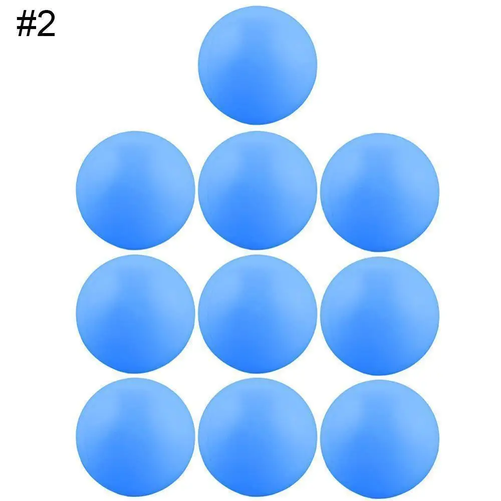 10 шт мячи для настольного тенниса Спорт на открытом воздухе Красочные 6 цветов - Цвет: B BLUE