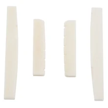 2 комплекта из 4 шт. 6 струн акустической гитары костный мост седло и гайка из настоящей кости