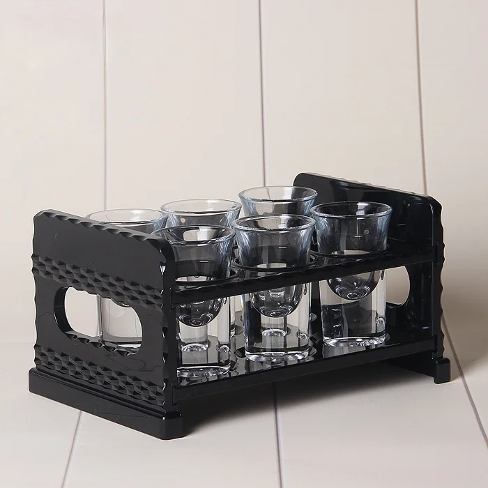 Party Barmaid Barware Glass Mojito Tool Sets Black Holder Simple