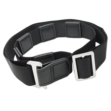 

Non-Slip Shirt Belt with Adjustable Buckle Stay Shirt for Women Man Black
