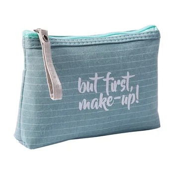 

ETya Striped Zipper Pouch Small For Travel Lip Storage Fashion Girls Portable Multifunction Makeup Case Women Cosmetic Bag