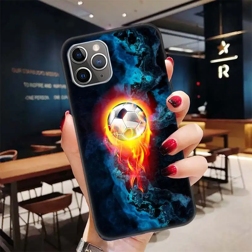 Черный чехол для Apple iPhone 11 Pro XR 7 8 6 6S Plus X XS MAX 5 5S SE из мягкого ТПУ силикона - Цвет: BD104-4