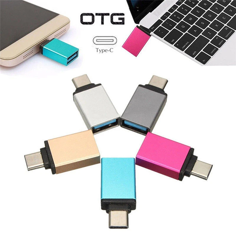 

USB 3.0 Female to USB 3.1 Type C Male Converter USB-C OTG Adapter Aluminium