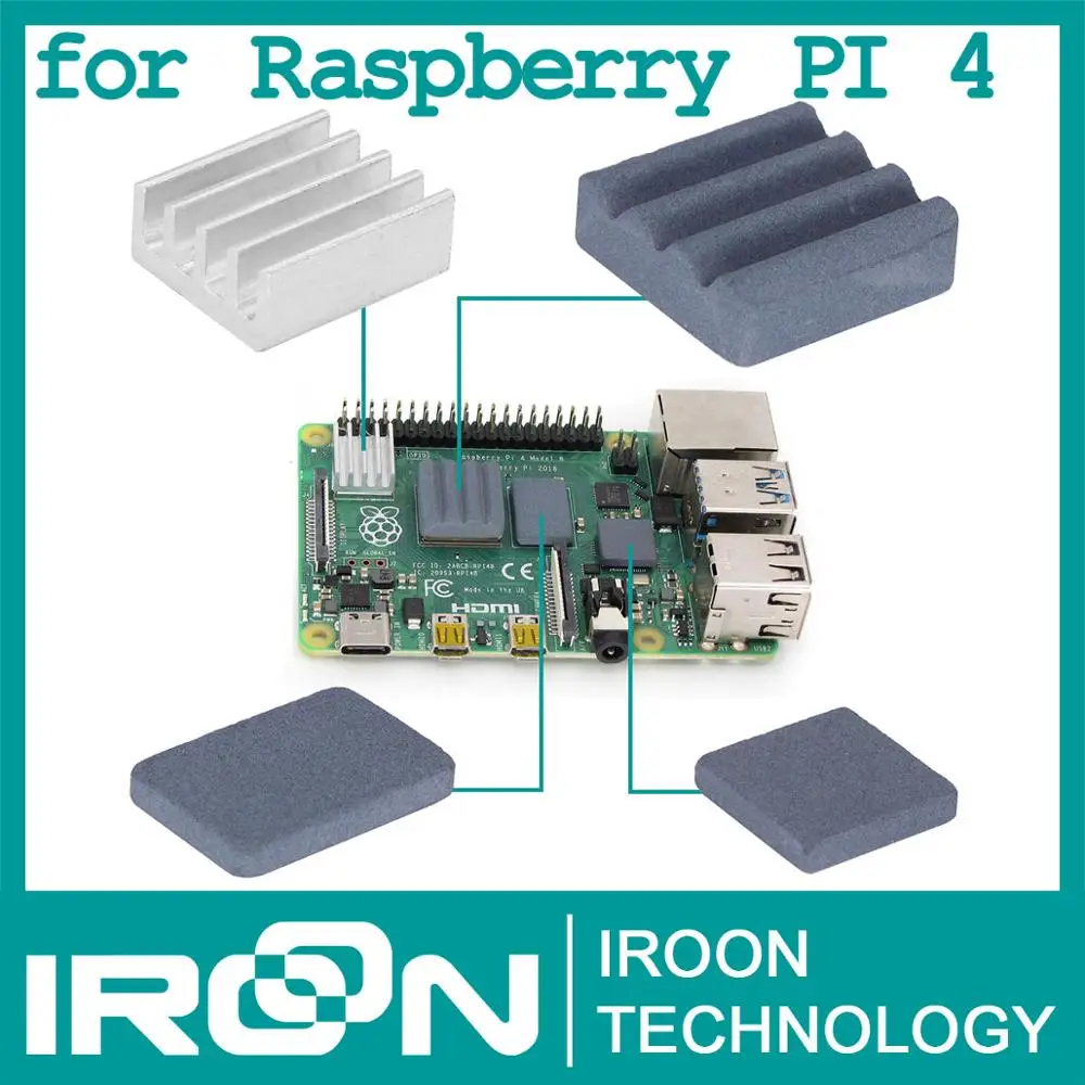 Радиатор Raspberry PI 4 шт. радиатор охлаждения ic из карбида кремния керамический