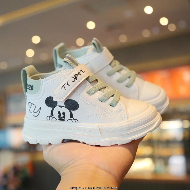 Original Disney Children Casual Shoes Boys Girl Sneakers Spring Kids Sports Shoes New Baby Mickey Mouse Breathable Soft Running sports shoes kids sneakers kids shoes