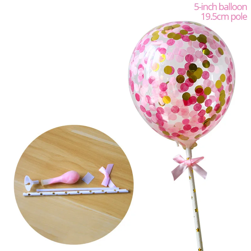 1pcs style 11 5 дюймов воздушный шар гирлянда Арка Торт Топперы Свадебная вечеринка принадлежности день рождения торт украшение дети ребенок душ топперы торты воздушные шары - Цвет: 1pcs style 11
