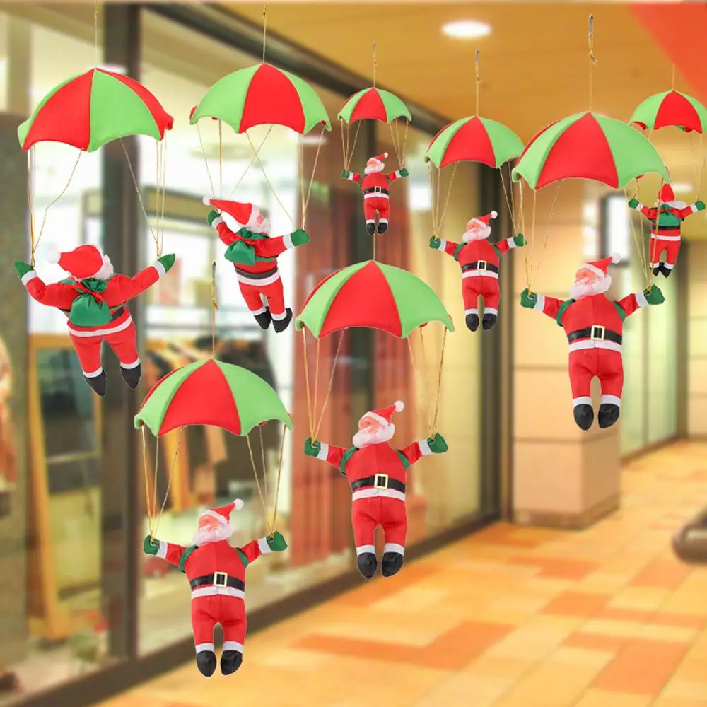 

Merry Christmas Ornaments Christmas Gift Santa Xmas Tree Toy Doll In Parachute Hang Decorations for home Enfeites De Natal #