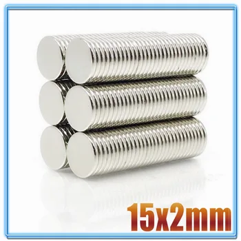 

10/30/60100/500Pcs 15x2 Neodymium Magnet 15mm x 2mm N35 NdFeB Round Super Powerful Strong Permanent Magnetic imanes Disc 15*2