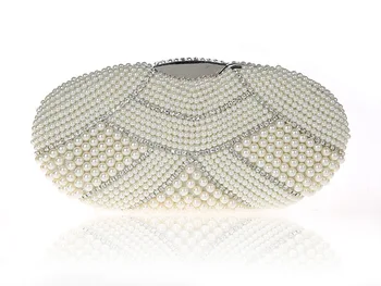 

New Evening Bag Pearl Clutch Bag Banquet Bag European and American Popular Style