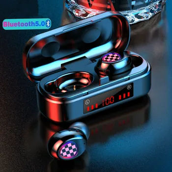 

V7 TWS Wireless Bluetooth Earphones Waterproof Business Headset Sports Earbuds Music Headphones For Xiaomi Huawei Samsung Iphone