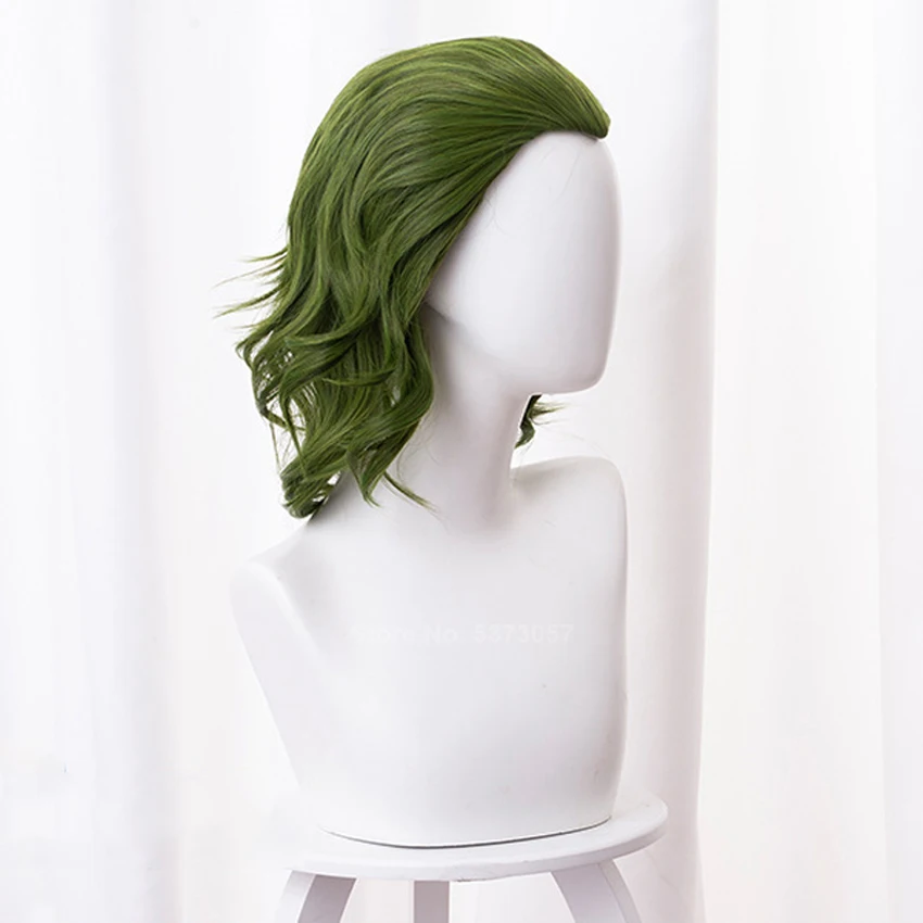 Joker Origin Movie Cosplay Wig Joaquin Phoenix Arthur Fleck Accessories Green Luxury Miranda Kerr Curly Wig Hair