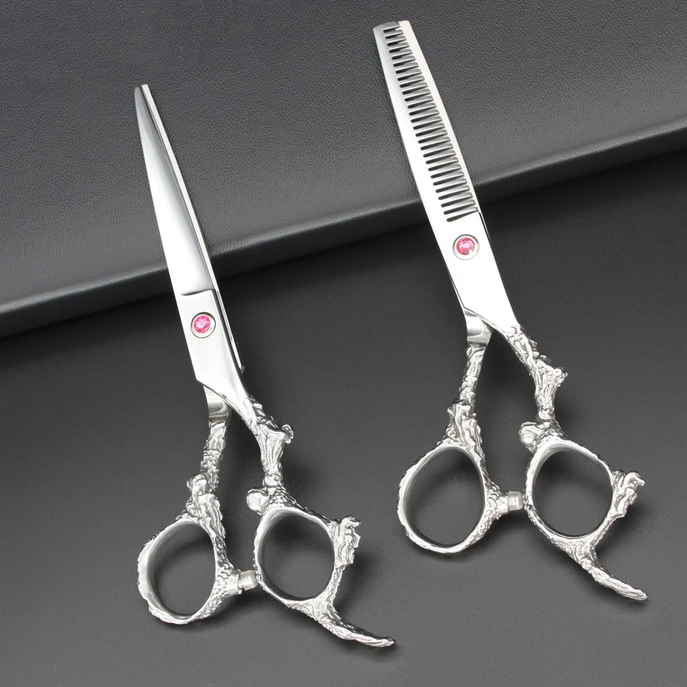 Professional Hair Cutting Scissors Set - Haircut Scissor for  Barber/Hairdresser/Hair Salon + Thinning/Texture Hairdressing Shear for  Beautician +