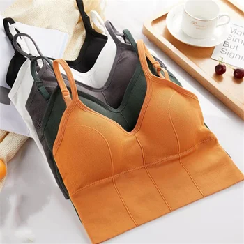 Top women tube top Beauty Back bralette Seamless sports bra for girls women's underwear sexy Lingerie Push-up bras топ женский 1