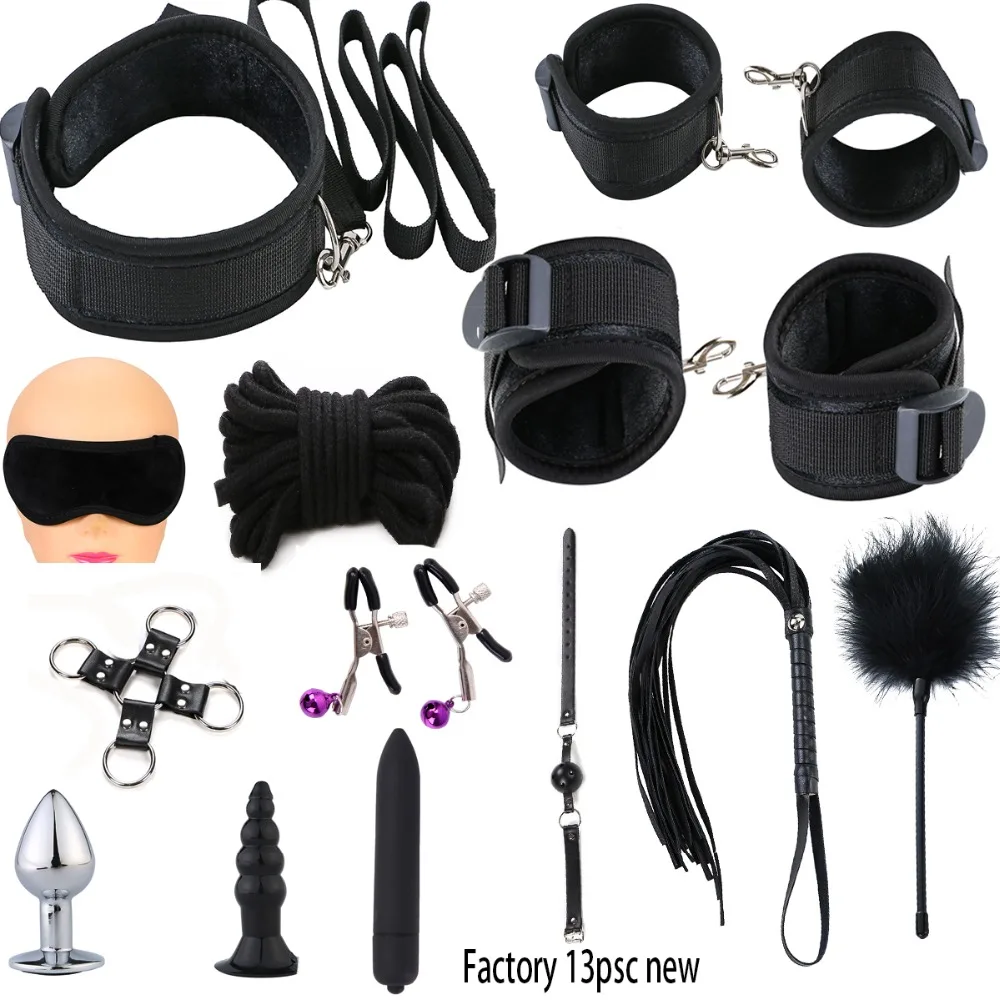 Секс игрушки для женщин игры взрослых наручники/кнут/Анальная пробка/SM шар/зажим