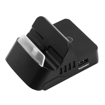 

Portable Black Plastic Home Mouse Keyboard Adapter Accessories Converter Game Station Controllers HDMI Dock Base For Switch