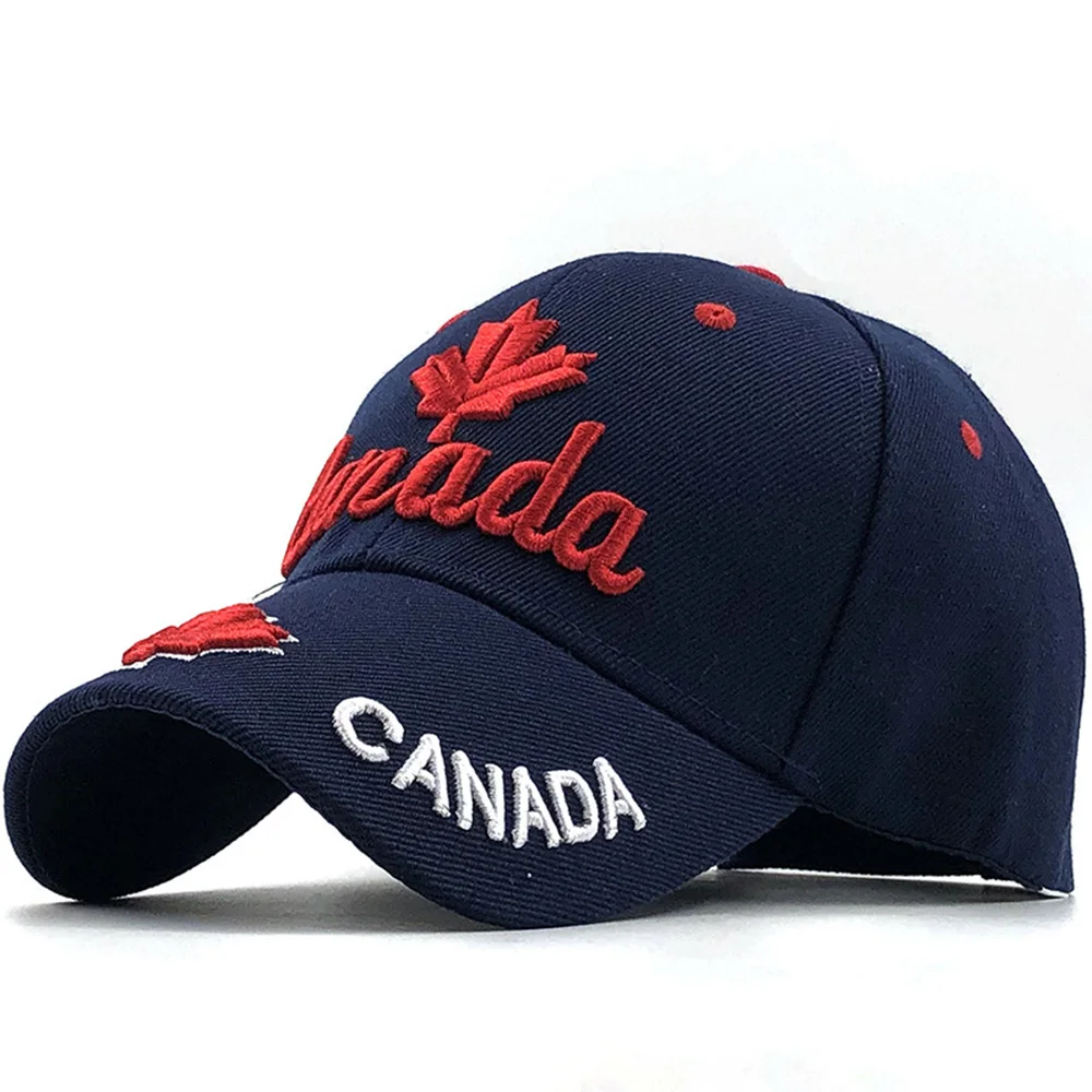 New Arrival Baseball Cap Canada Flag Embroidery Snapback Men Women Fishing Golf Maple Leaf Adjustable Bone Dad Hat Gorras EP0069 (13)