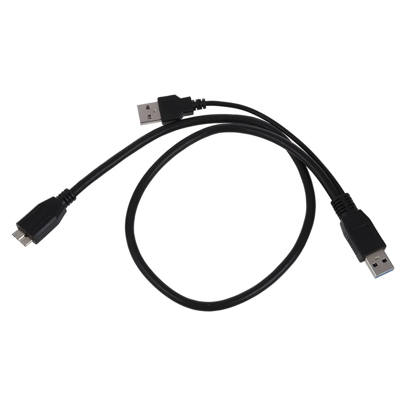 USB 3,0 y-кабель y-образный кабель Micro type B Male to standard type A Male Black