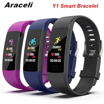 

Y1 Smart Bracelet Smart Watch Fitness Tracker Heart Rate Pedometer Waterproof Sports Wristband Colorful Screen Y1 SmartBracelet