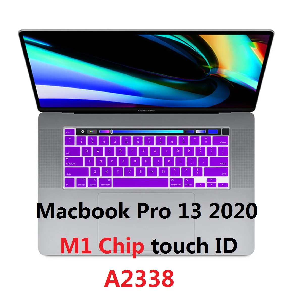 Layout Usa Per Macbook Pro 13 2020 M1 Chip A2338 Copertura Tastiera Silicone Per Macbook M1 Chip Pro 13 A2338 Protezione Pelle Tastiera