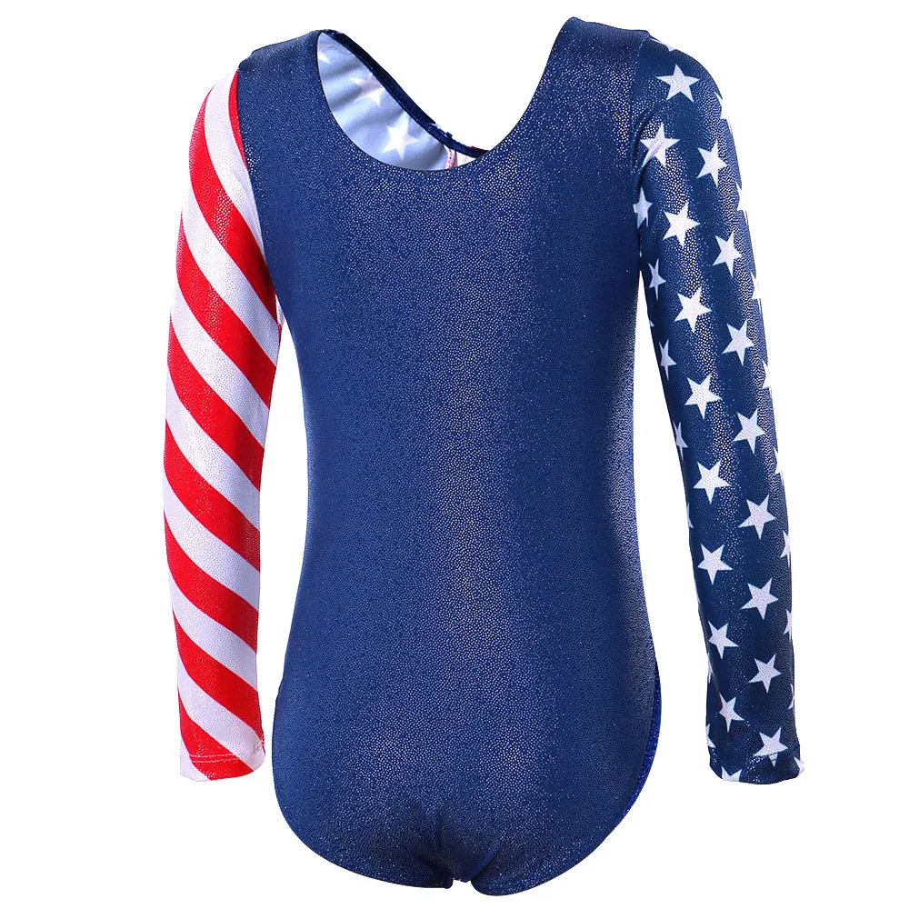 BAOHULU гимнастическое трико для девочек, с длинными рукавами, со ...