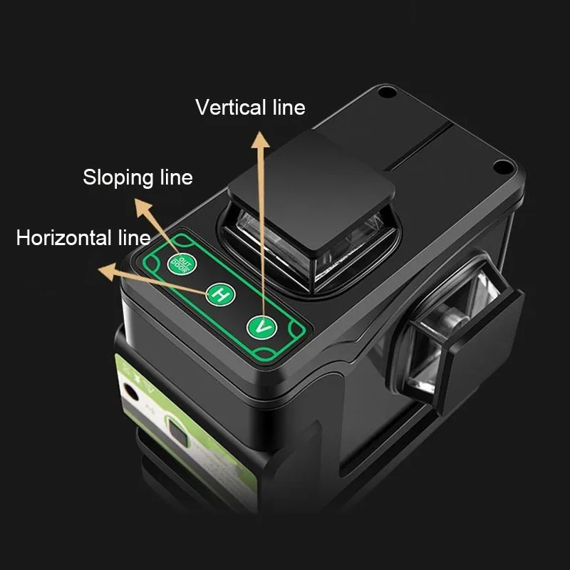 Outdoor 16 Lines 12 Lines Laser Level Automatic Leveling Green Light with Wall Bracket Laser Lift Platform Infrared Level Meter