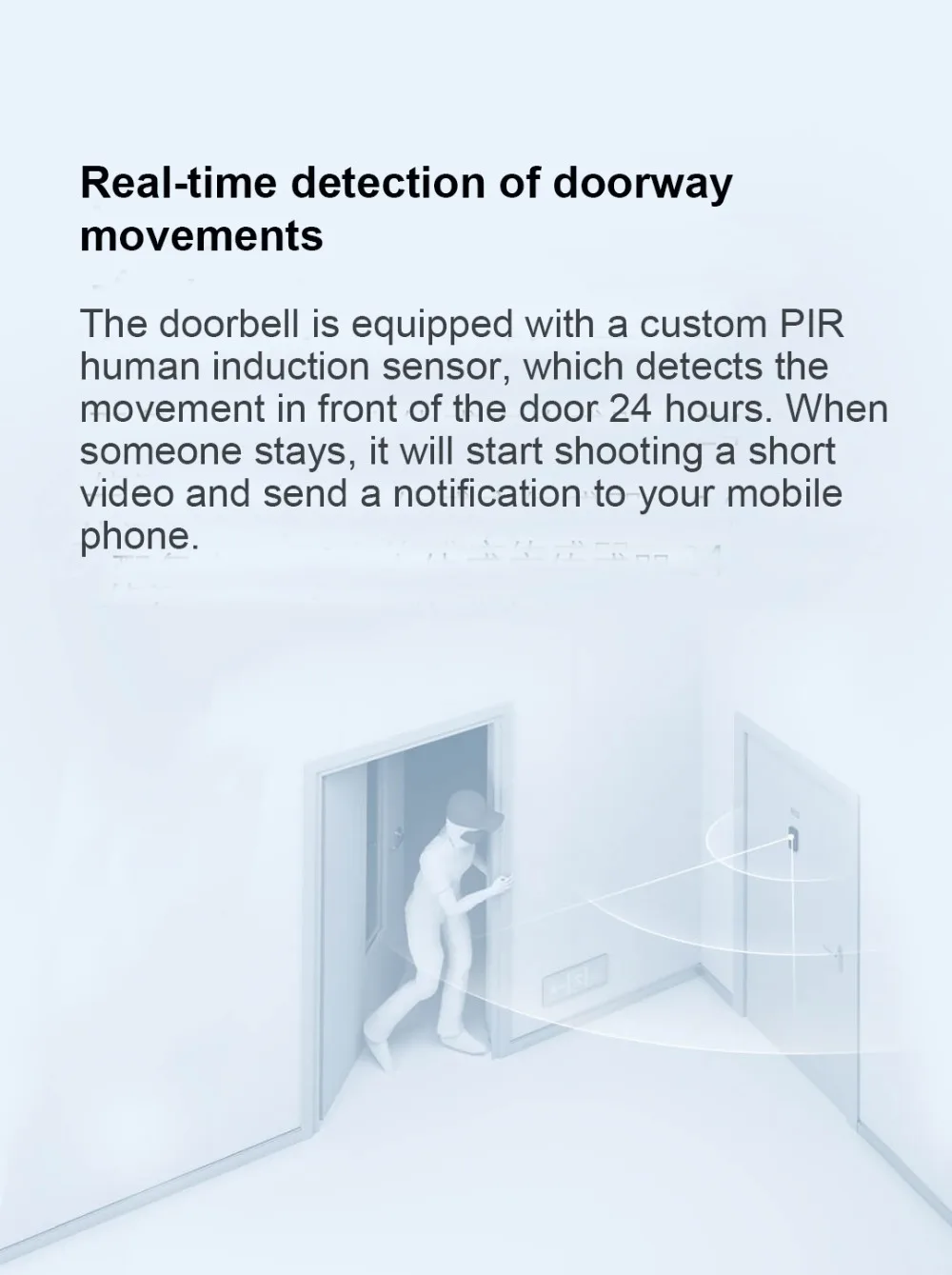 Xiaomi Mijia Smart Video Doorbell 2 AI Face Identification Infrared Night Vision Two-Way Intercom Motion Detection SMS Push 139 ° HD Large Wide-Angle (2)