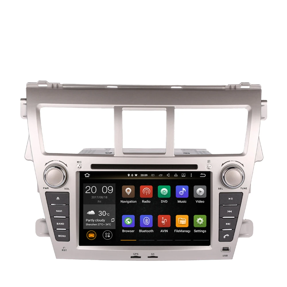 Автомобильный мультимедийный DVD-плеер Android 10 0 Восьмиядерный GPS-навигатор для Toyota