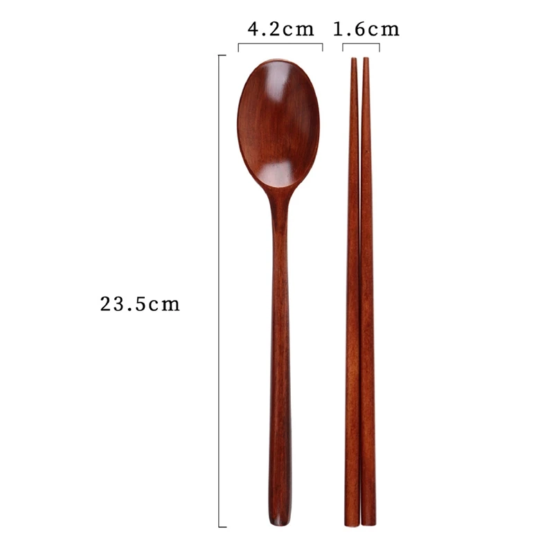 Handmade Jujube Tree Wooden Korean Dinnerware Combinations Utensil 5 Set of Spoons and Chopsticks Promotion cutlery set western style cutlery set picnic cutlery set picnic tableware camping cutlery set wooden cutlery set