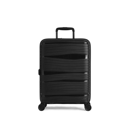 Classic Black 20 дюймов полипропиленовый чемодан, красочный багаж на колёсиках, легкий переносной Спиннер, колесо для путешествий, замок TSA для женщин и мужчин - Цвет: Classic Black