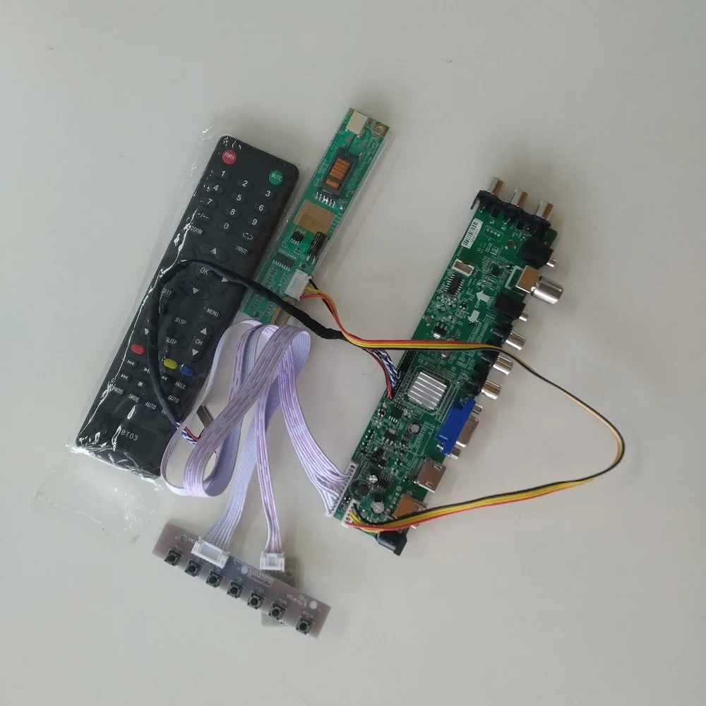 Комплект для LTN154X3-L06 15," цифровой USB AV ТВ плата контроллера 30pin 1 CCFL HDMI VGA DVB-C DVB-T 1280X800 ЖК-панель